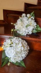 Buchet flori artificiale  - alb clasic