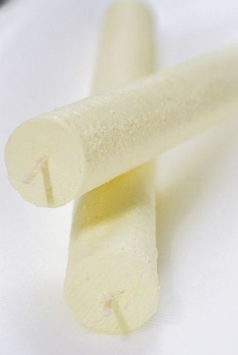 Lumanare cilindru texturata,  diametru 3.6 cm, inaltime 80cm -ivory  