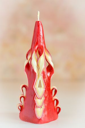 Lumanare "Floral"  - model Craciun 2